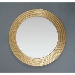 okrągłe lustro, mirror circle, złoto,lustro kryształowe